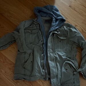 Levi's Olive Green Hooded Field Jacket